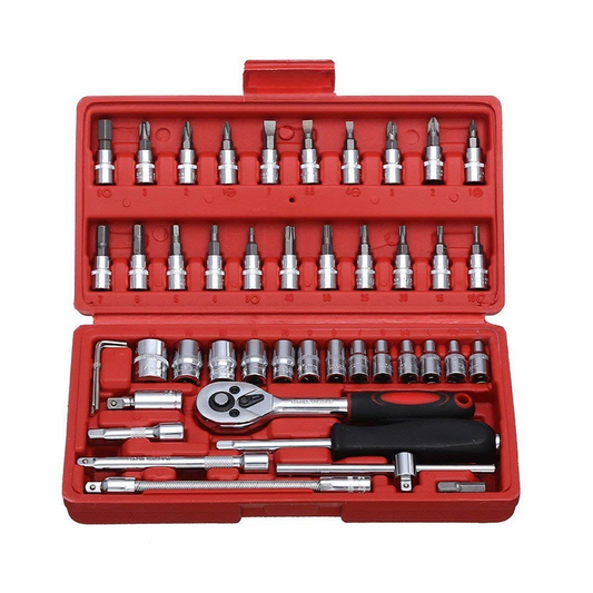 Tool Kit Tool Kit for Home Use Tools Kit Spanner Set Socket Set Wrench Set Tools Set Hand Tools Bike Tool Kit Set Socket Wrench Set Spanner Set All Size Tool Kit Goti Pana Set, Box End
