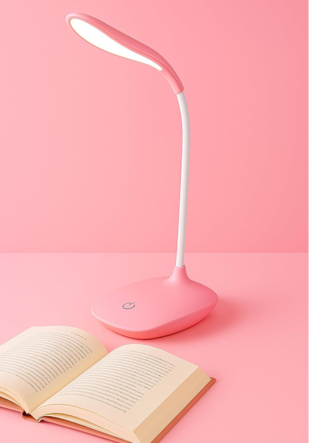 Study Lamp Rechargeable,Table Lamp for Study Room, Desk Lamp Light with 3 Brightness Levels,Portable USB Table Light