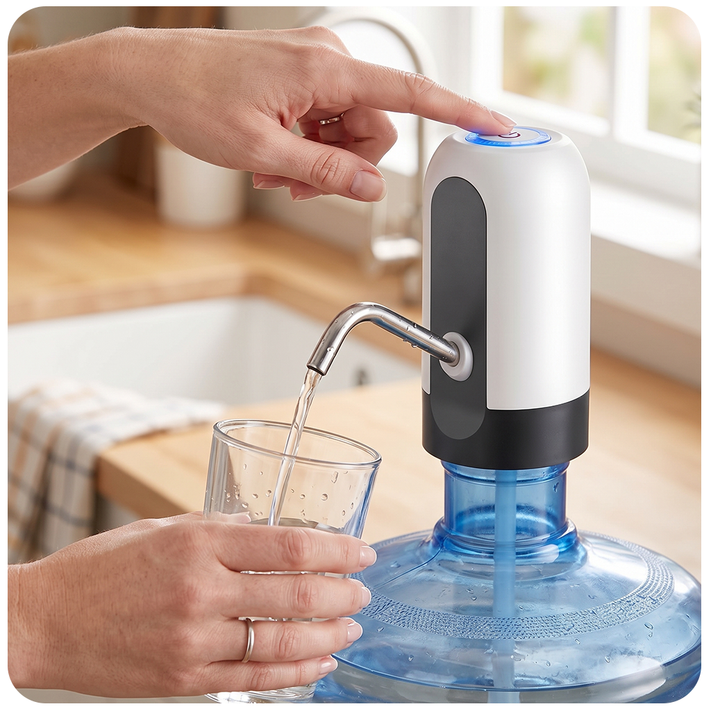 Automatic Wireless Water Can Dispenser Pump for 20 Litre Bottle Can, with Low Noise & High Efficiency