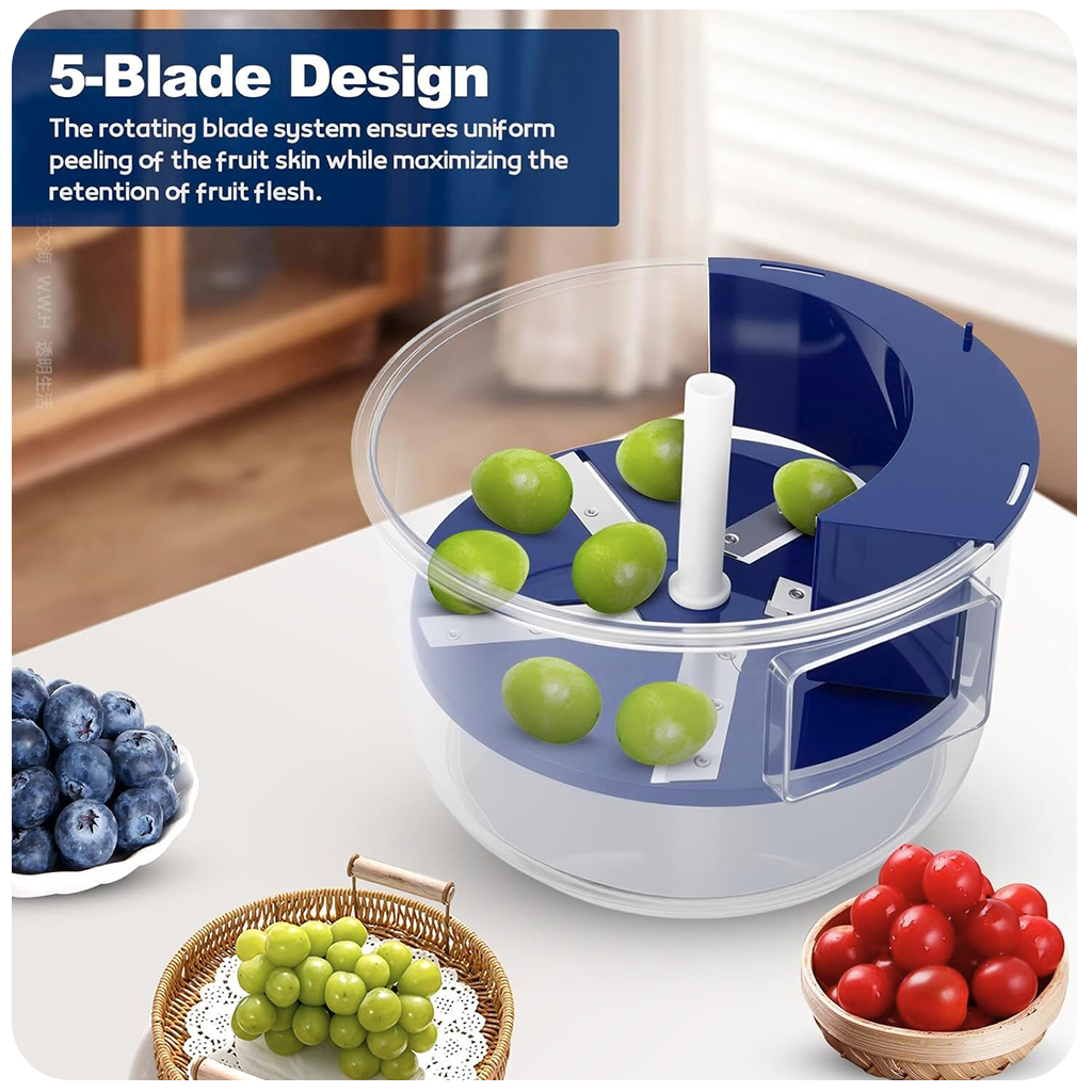 Electric Fruit & Vegitable Peeler, Garlic Peeling Machine, Electric Fruit Peeler, Cherry Tomato Garlic Poteto Peeling Tool, Effortless Peeling for Home Kitchen